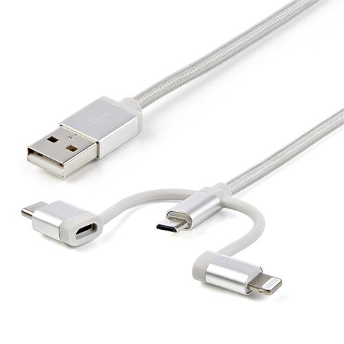 StarTech.com LTCUB1MGR cavo USB USB 2.0 Micro-USB B Argento