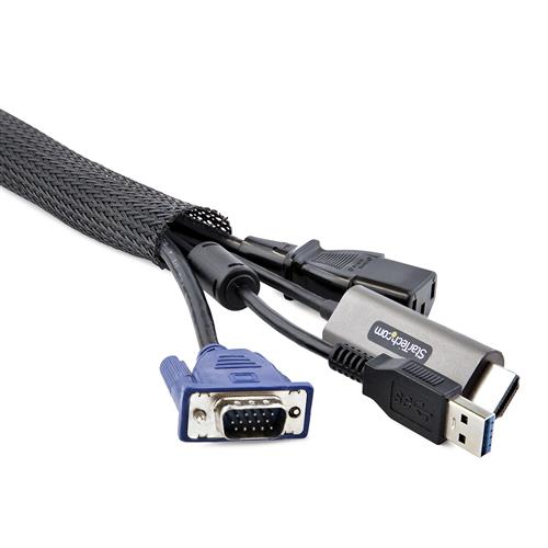 StarTech.com WKSTNCMFLX organizer per cavi Pavimento Guaina intrecciata per cavi 1 pz