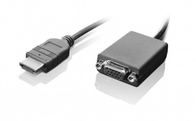 Lenovo HDMI / VGA 0,2 m Nero