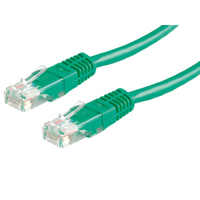 VALUE UTP Patch Cord Cat.6, green 1 m cavo di rete Verde U/UTP (UTP)
