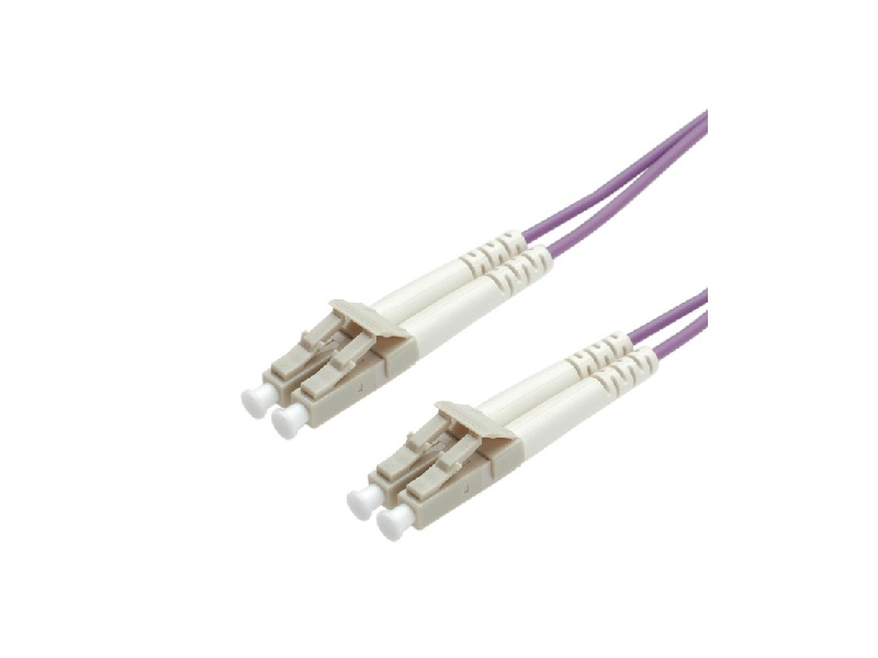 ROLINE FO Jumper Cable 50/125µm OM4, LC/LC, Low-Loss-Connector 2m cavo InfiniBand e in fibra ottica Viola