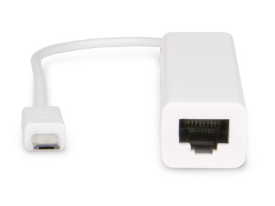 Hamlet Cavo adattatore micro USB OTG to LAN converte in porta RJ-45 Fast Ethernet 10/100 Mbps per Tablet e Smartphone