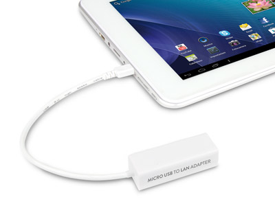 Hamlet Cavo adattatore micro USB OTG to LAN converte in porta RJ-45 Fast Ethernet 10/100 Mbps per Tablet e Smartphone