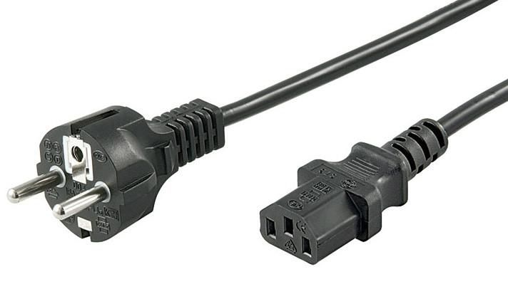 Microconnect PE020418 cavo di alimentazione Nero 1,8 m CEE7/7 Accoppiatore C13