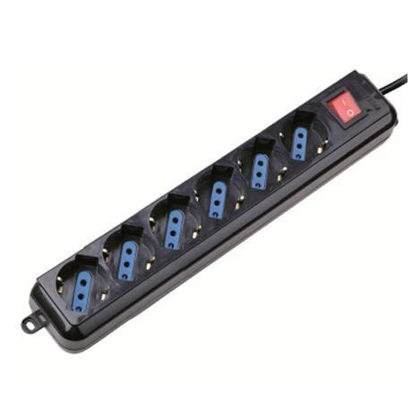 Eminent EM3923 prolunghe e multiple 1,8 m 6 presa(e) AC Nero