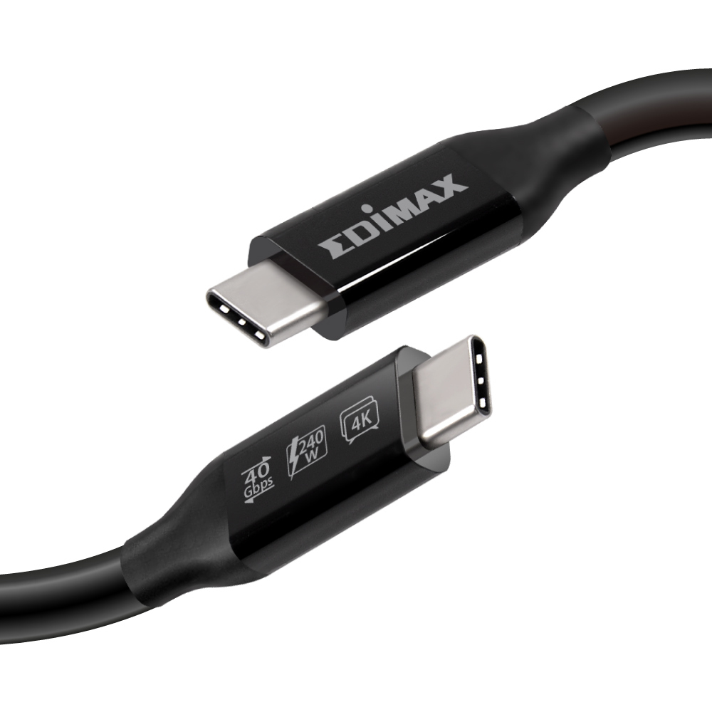 Edimax UC4-030TP Cavo Thunderbolt 3 m 40 Gbit/s Nero