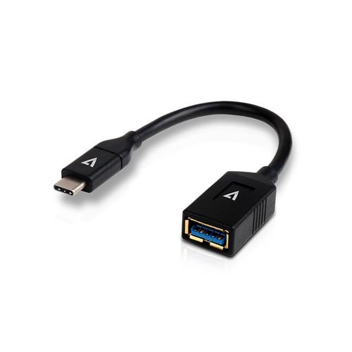 V7 V7U3C-BLK-1E cavo USB USB 3.2 Gen 1 (3.1 Gen 1) 0,1 m USB C USB A