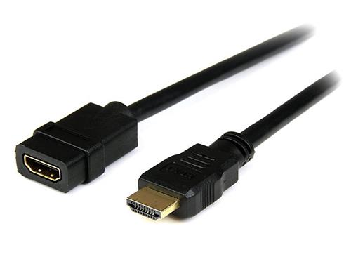 StarTech.com HDEXT2M cavo HDMI HDMI tipo A (Standard) Nero