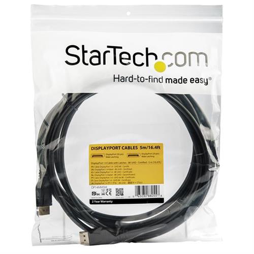 StarTech.com DP14MM5M cavo DisplayPort Nero