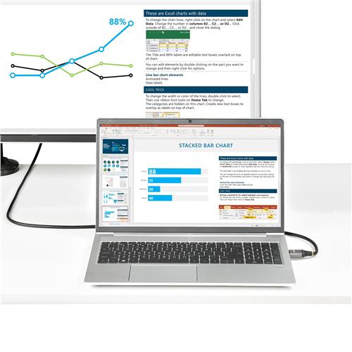 StarTech.com HDMM21V5M cavo HDMI HDMI tipo A (Standard) Grigio, Nero