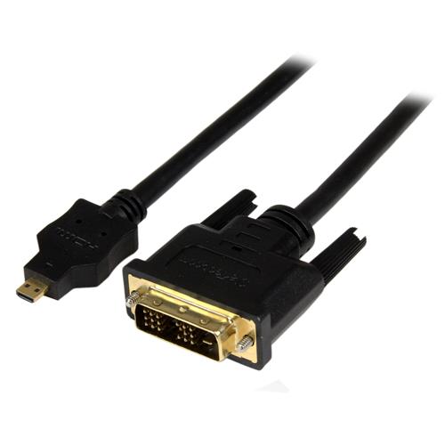 StarTech.com HDDDVIMM1M cavo e adattatore video Micro-HDMI Nero