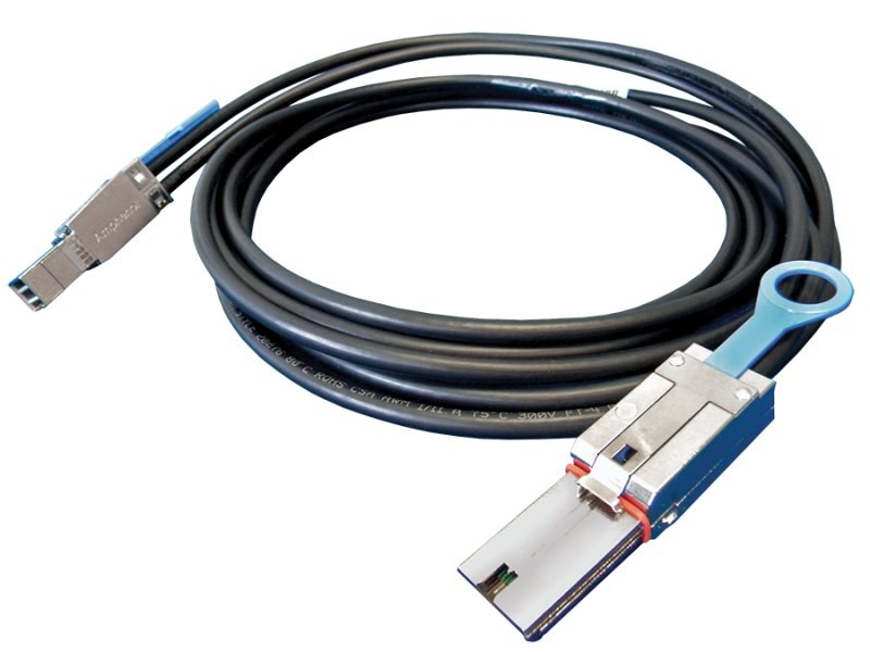 Microsemi ADAPTEC E-HDMSAS-E-MSAS-2M 6 Gbit/s Nero