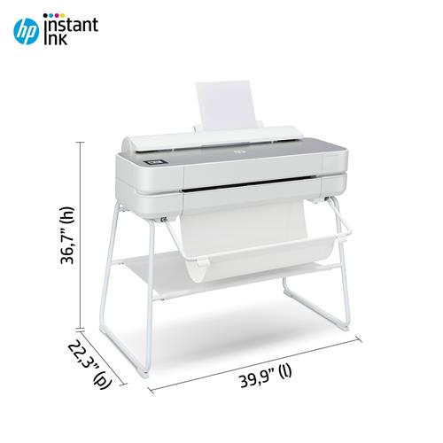 HP Designjet Studio Steel 24-in Printer stampante grandi formati Wi-Fi Getto termico d'inchiostro A colori 2400 x 1200 DPI 610 x 1897 mm Collegamento ethernet LAN