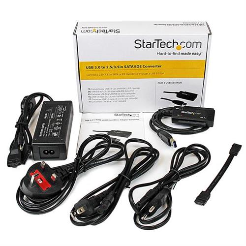 StarTech.com USB3SSATAIDE replicatore di porte e docking station per laptop Nero
