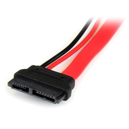StarTech.com SLSATAADAP6 cavo SATA 0,1524 m Slimline SATA 13 pin SATA 7+15 pin Rosso