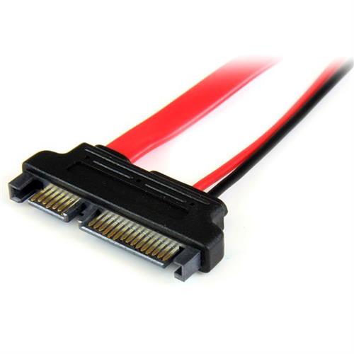 StarTech.com SLSATAADAP6 cavo SATA 0,1524 m Slimline SATA 13 pin SATA 7+15 pin Rosso