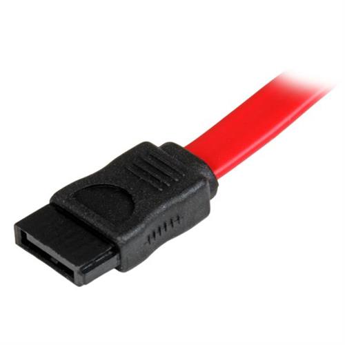 StarTech.com ESATAPLT18IN cavo SATA 0,457 m SATA 7-pin Nero, Rosso, Argento