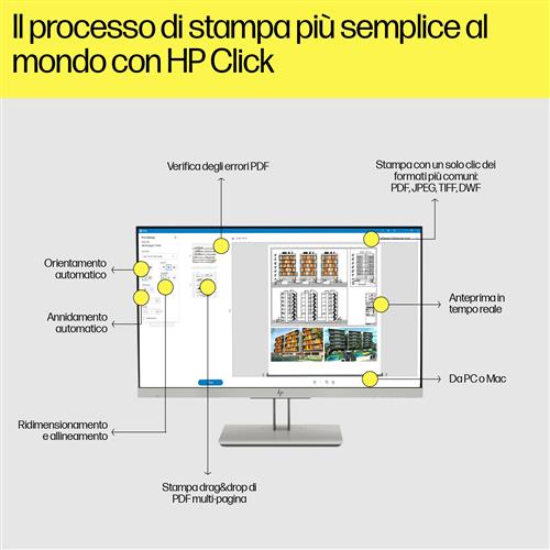 HP Designjet T1600 36-in PostScript Printer stampante grandi formati Getto termico d'inchiostro A colori 2400 x 1200 DPI 914 x 1219 mm Collegamento ethernet LAN