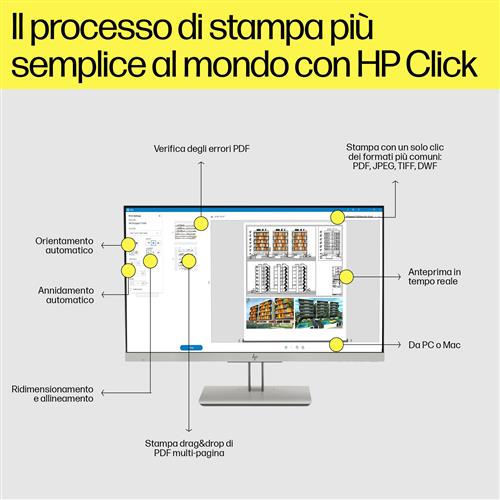 HP Designjet T1600 36-in PostScript Printer stampante grandi formati Getto termico d'inchiostro A colori 2400 x 1200 DPI 914 x 1219 mm Collegamento ethernet LAN