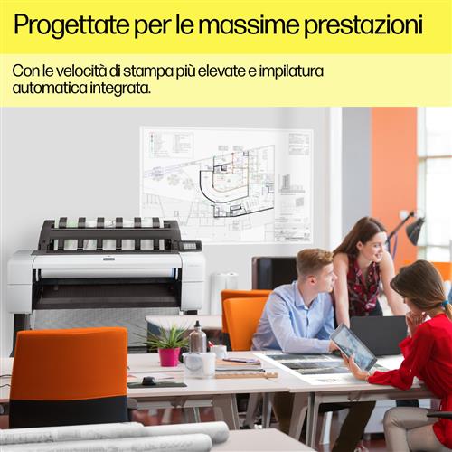 HP Designjet T1600 36-in PostScript Printer stampante grandi formati Getto termico d'inchiostro A colori 2400 x 1200 DPI 914 x 1219 mm Collegamento ethernet LAN