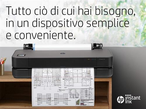 HP Designjet T250 24-in Printer stampante grandi formati Wi-Fi Getto termico d'inchiostro A colori 2400 x 1200 DPI A1 (594 x 841 mm) Collegamento ethernet LAN