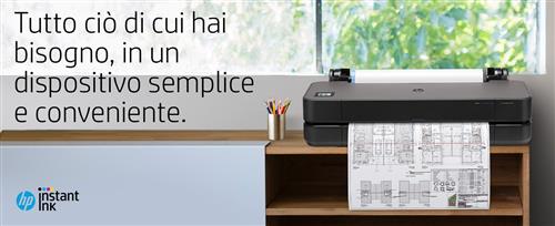 HP Designjet T250 24-in Printer stampante grandi formati Wi-Fi Getto termico d'inchiostro A colori 2400 x 1200 DPI A1 (594 x 841 mm) Collegamento ethernet LAN