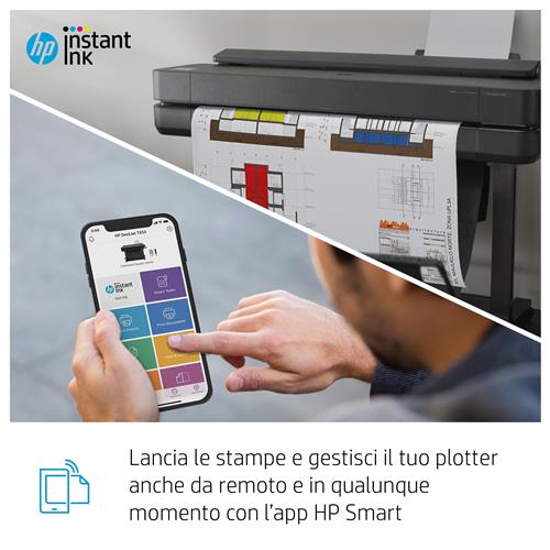 HP Designjet T650 36-in Printer stampante grandi formati Wi-Fi Getto termico d'inchiostro A colori 2400 x 1200 DPI 914 x 1897 mm Collegamento ethernet LAN