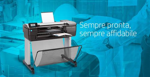 HP Designjet T830 24-in Multifunction Printer stampante grandi formati Wi-Fi Ad inchiostro A colori 2400 x 1200 DPI 610 x 1897 mm Collegamento ethernet LAN