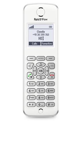 FRITZ!Fon M2 International Telefono DECT Identificatore di chiamata Bianco