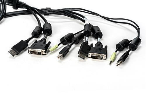 CABLE 1 DVI-D/1 DISPLAYPORT 1 USB/1 AUDIO 6FT