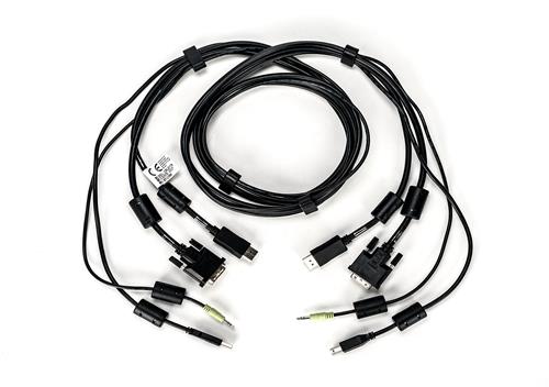 CABLE 1 DVI-D/1 DISPLAYPORT 1 USB/1 AUDIO 6FT