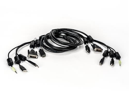 CABLE 1 DVI-D/1 DISPLAYPORT 2 USB/1 AUDIO 6FT