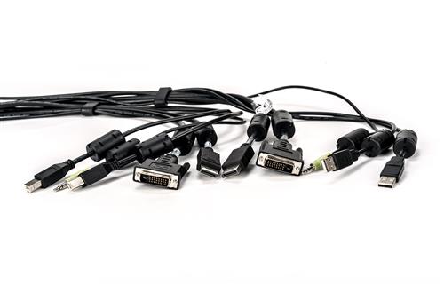 CABLE 1 DVI-D/1 DISPLAYPORT 2 USB/1 AUDIO 6FT