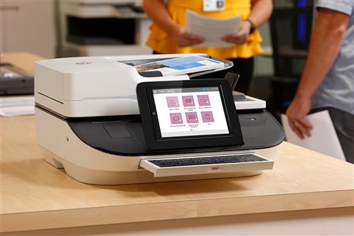 HP Flow 8500 fn2 Scanner piano e ADF