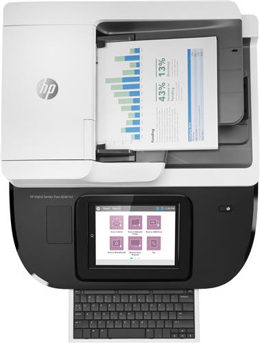 HP Flow 8500 fn2 Scanner piano e ADF