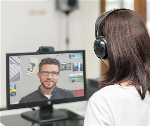 Logitech C505e webcam 1280 x 720 Pixel USB Nero