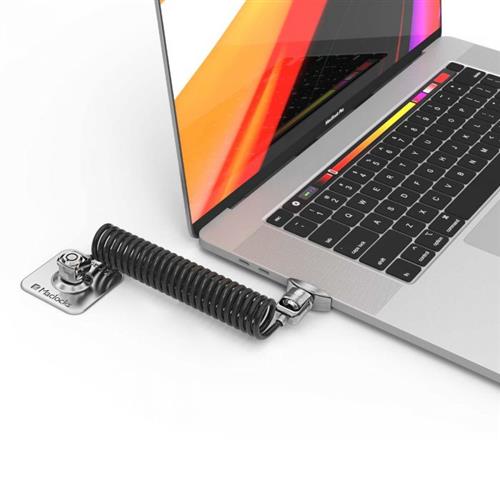 Compulocks Dual Head Coiled Cable Keyed Lock cavo di sicurezza Nero