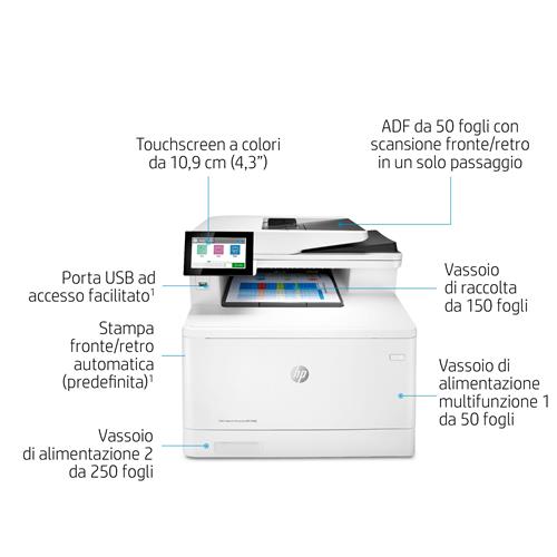 HP Color LaserJet Enterprise MFP M480f Laser A4 600 x 600 DPI 27 ppm