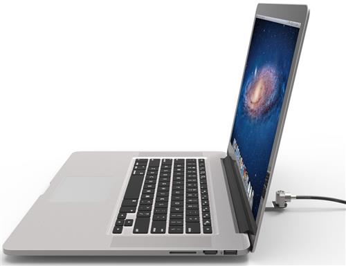 BLADE UNIVERSAL LOCK SLOT ADAPTER W/KEYED CABLE LOCK BLACK