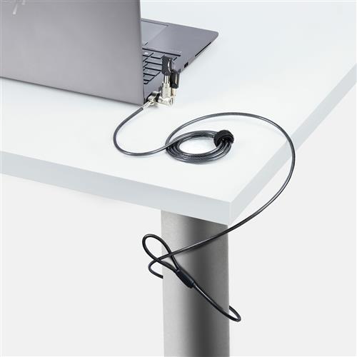 CAVO DI SICUREZZA CON CHIAVE LUCCHETTO DI SICUREZZA 2M 25 PZ