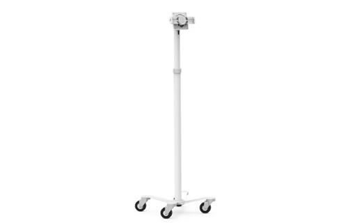 CLING RISE FREEDM ROLLING KIOSK ALL TABLETS STAND WHITE