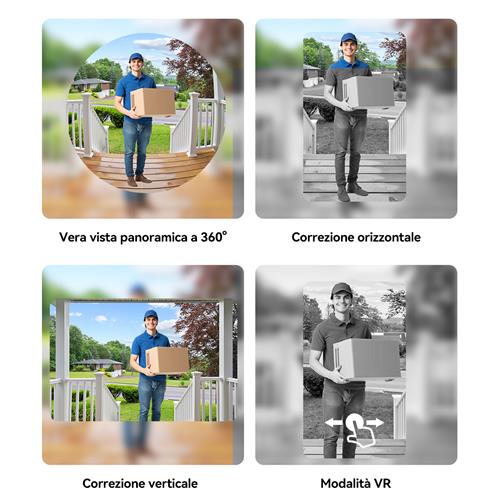 Imou DB-3EP-4M0W/DS3 kit campanello Nero