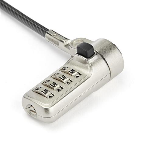 LAPTOP CABLE LOCK FOUR DIGIT COMBINATION FOR WEDGE LOCK SLOT