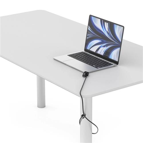 LEDGE LOCK ADAPTER MACBOOK AIR 13IN M2-M4 W/ COMB. LOCK SILVER