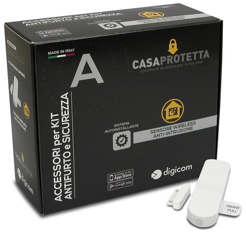 SENSORE MAGNETICO ANTINTRUSIONE WIRELESS BIDIREZIONALE