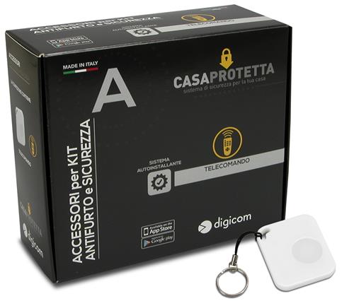 TELECOMANDO PORTATILE PER DISPOSITIVI ANTINTRUSIONE        IN