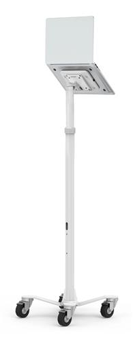 UNIVERSAL INVISIBLE MOUNT MEDICAL ROLLING CART - WHITE