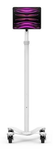 UNIVERSAL INVISIBLE MOUNT MEDICAL ROLLING CART - WHITE