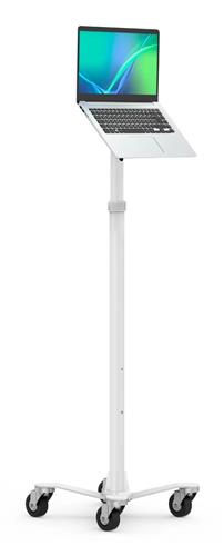 UNIVERSAL INVISIBLE MOUNT MEDICAL ROLLING CART - WHITE