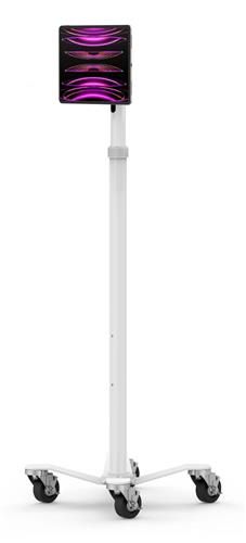 UNIVERSAL INVISIBLE MOUNT MEDICAL ROLLING CART - WHITE
